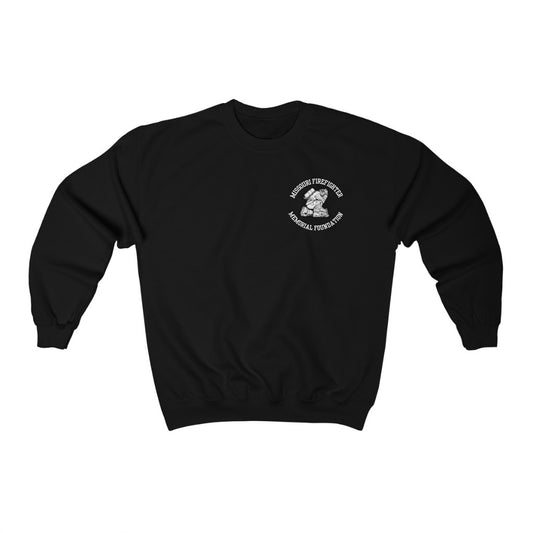 Left Chest and Back Wording Crewneck Sweater