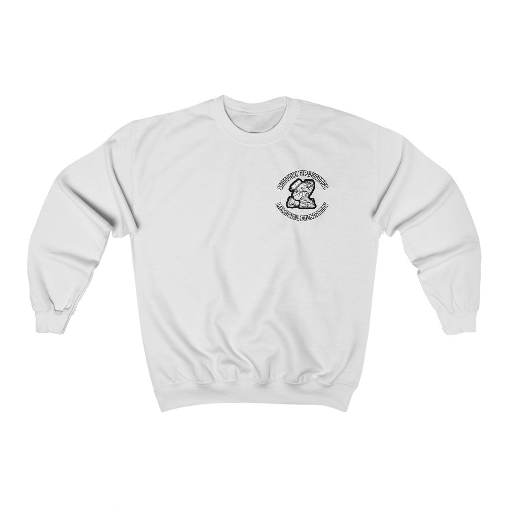 Left Chest and Back Wording Crewneck Sweater